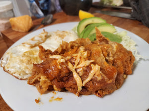 "New Mexican" Thanksgiving Chilaquiles